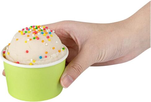Coppetta 3-Ounce Dessert Cups, 200 Disposable Ice Cream Cups - Lids Sold Separately, Heavy-Duty, White Paper Frozen Yogurt Bowls, For Hot And Cold Foods, Perfect For Gelato Or Mousse - Restaurantware in Kuwait