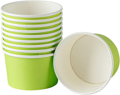 Coppetta 3-Ounce Dessert Cups, 200 Disposable Ice Cream Cups - Lids Sold Separately, Heavy-Duty, White Paper Frozen Yogurt Bowls, For Hot And Cold Foods, Perfect For Gelato Or Mousse - Restaurantware in Kuwait