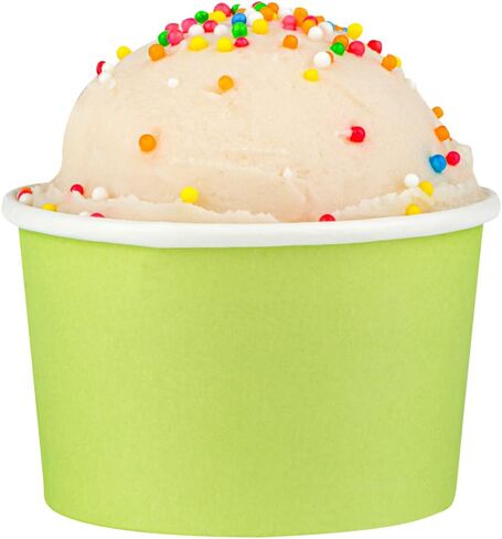 Coppetta 3-Ounce Dessert Cups, 200 Disposable Ice Cream Cups - Lids Sold Separately, Heavy-Duty, White Paper Frozen Yogurt Bowls, For Hot And Cold Foods, Perfect For Gelato Or Mousse - Restaurantware in Kuwait