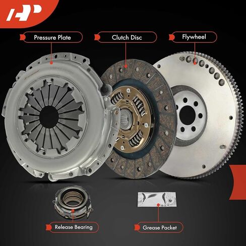 مجموعة القابض الناقل A-premium مع دولاب الموازنة متوافقة مع Mitsubishi Lancer 2004 2005 2006 2.0L ، مجموعة من الطفاح الطبيعي ، 2-PC ، استبدل# MD749708 in Kuwait