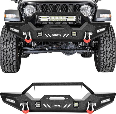 Oedro الأمامي المصد متوافق مع 2018-2025 Jeep Wrangler JL/JLU ، 20-25 مصارع ، مصد زاحف الصخ in Kuwait