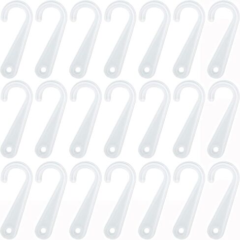 500pcs Sock Display Hooks 1-3/4 Inch Black Plastic J-Hooks for Sock Hat Underwear Hanging in Kuwait