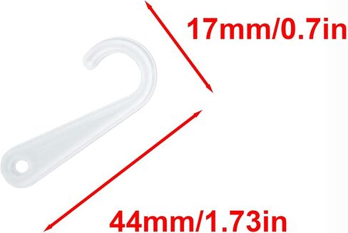 500pcs Sock Display Hooks 1-3/4 Inch Black Plastic J-Hooks for Sock Hat Underwear Hanging in Kuwait