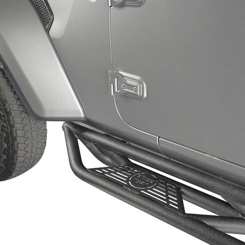 HOOKE ROAD WRANGLER JL Running Boards ، SPER SELED STEPS NERF BAR لعام 2018-2025 JEEP WRANGLER JL UNLIMITED 4-DOOR SAHARA RURPICON in Saudi Arabia
