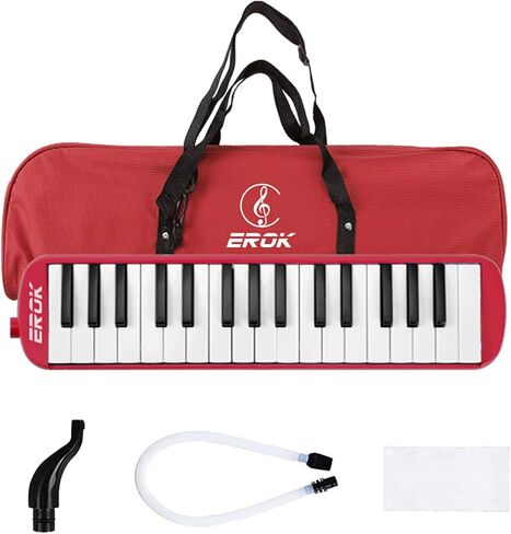 32 Keys Melodica Keyboard Instrument Air Piano Soprano Harmonica with Carrying Bag for Beginners Adults Gift Purple in Kuwait