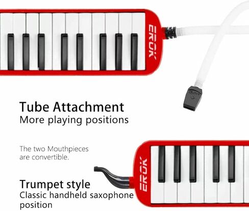 32 Keys Melodica Keyboard Instrument Air Piano Soprano Harmonica with Carrying Bag for Beginners Adults Gift Purple in Kuwait