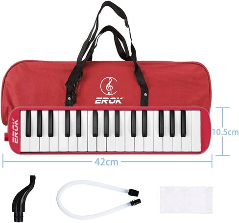 32 Keys Melodica Keyboard Instrument Air Piano Soprano Harmonica with Carrying Bag for Beginners Adults Gift Purple in Kuwait