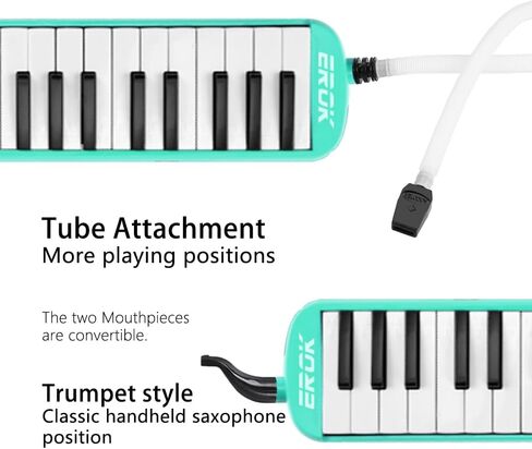 32 Keys Melodica Keyboard Instrument Air Piano Soprano Harmonica with Carrying Bag for Beginners Adults Gift Purple in Kuwait
