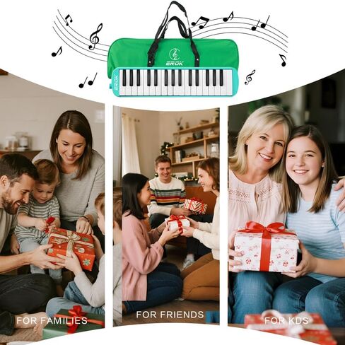 32 Keys Melodica Keyboard Instrument Air Piano Soprano Harmonica with Carrying Bag for Beginners Adults Gift Purple in Kuwait