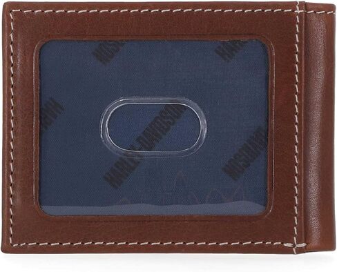Harley-Davidson Men's Laser Bar & Shield Logo Pocket Pocket Leather ، Brown in Saudi Arabia