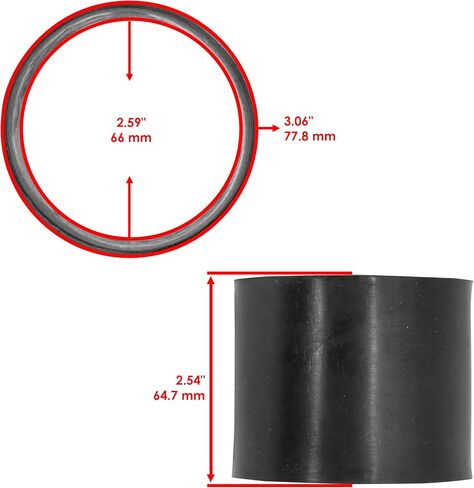 Caltric 2 Air Inlet Adapter Adapter Rubber متوافق مع WithCan-Am Outlander 400 / MAX 400 2003-2008 in Saudi Arabia