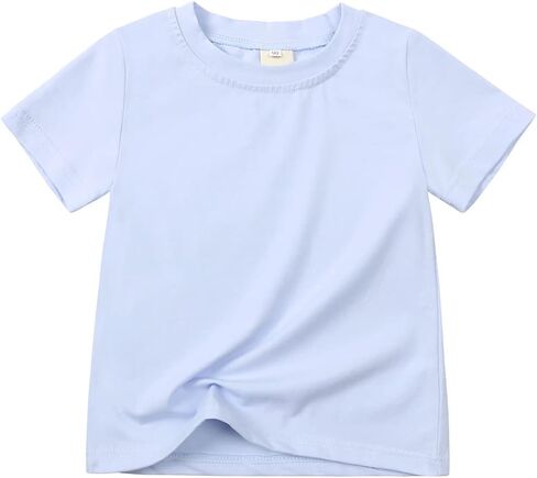 3-Pack Boys Summer T-Shirt Short Sleeve Crew Neck T Shirt Toddler Soft Cotton Casual Tee Shirts in Kuwait