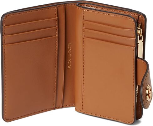 Michael Kors Women's Mk Charm Small Tab Compact Pcoket Wallet, Black in Kuwait