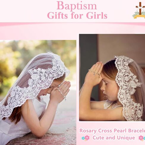 First Communion Gifts Baptism Gifts First Holy communion gifts Cross Necklace&Cross Bracelets Christian Gifts Easter Gifts (First Holy Communion) in Kuwait
