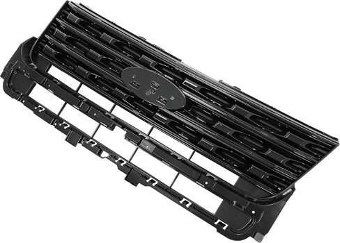 Hecasa الأمامي الشبكية العلوية متوافقة مع 2016-2017 Ford Explorer استبدال FO1200578 FO1200577 FO1200579 PUMPER GRILL ASSEMBLY Black in Saudi Arabia