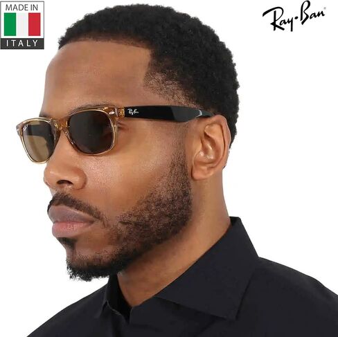 Ray-Ban RB2132 New Wayfarer Bicolor Square Square Shope مع حزمة طقم نظارات رسمية in Saudi Arabia