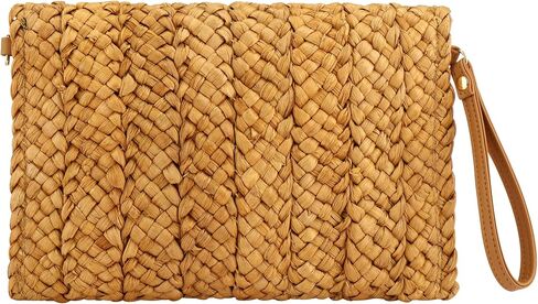 Straw Clutch Purses for Women Woven Straw Crossbody Bags Women's Crossbody Handbags Retro Shoulder Bag Beach Bags in Kuwait