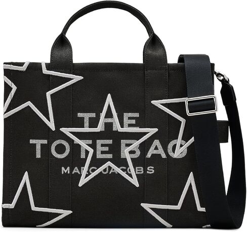 Marc Jacobs The Star Canvas Medium Tote Bag ، Black in Kuwait