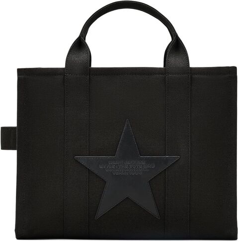 Marc Jacobs The Star Canvas Medium Tote Bag ، Black in Kuwait
