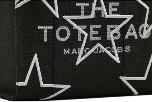 Marc Jacobs The Star Canvas Medium Tote Bag ، Black in Kuwait