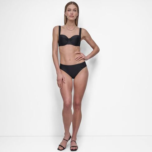 مجموعة بيكيني للسيدات DKNY مجموعة من حمالة الصدر من أعلى وأسفل منخفضة مع تفاصيل الحلقة الجانبية in Saudi Arabia