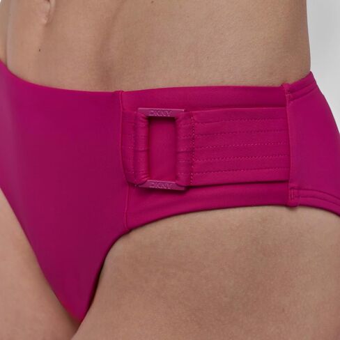 DKNY Women's Bikini Set Molded Bra Top & Low Rise Bottom with Side Ring Detail in Kuwait