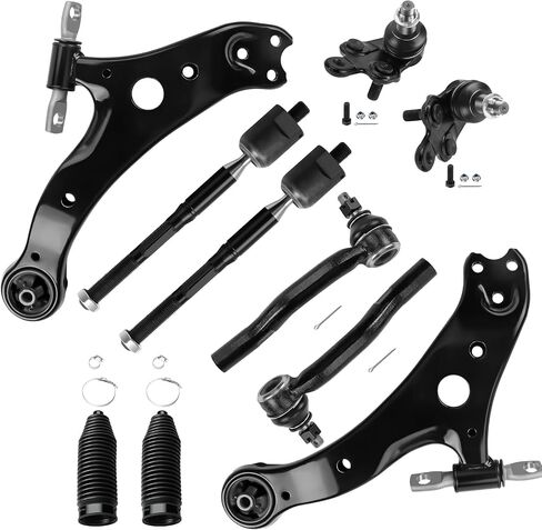 LCWRGS 10pcs مجموعة التعليق الأمامي المتوافقة مع 2004-2006 Toyota Camry ، 2004-2008 Solara ، 2004-2006 Lexus ES330 ، 2 Under Control Arms 2 مفاصل الكرة 4 in Saudi Arabia