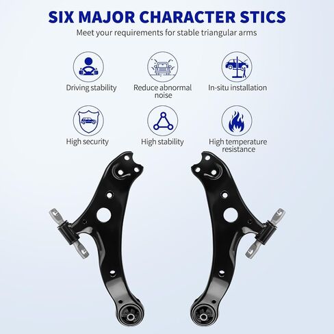 LCWRGS 10pcs مجموعة التعليق الأمامي المتوافقة مع 2004-2006 Toyota Camry ، 2004-2008 Solara ، 2004-2006 Lexus ES330 ، 2 Under Control Arms 2 مفاصل الكرة 4 in Saudi Arabia