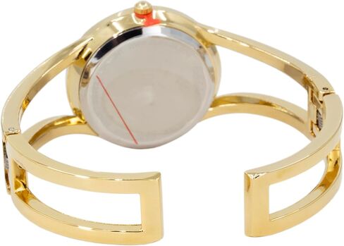 Blekon Collections Women's Elegant Analog Quartz Watch - 33mm Case, Casual Metal Cuff Bangle Design, Adjustable Fit for 7-8 Inch Wrist Size in Kuwait