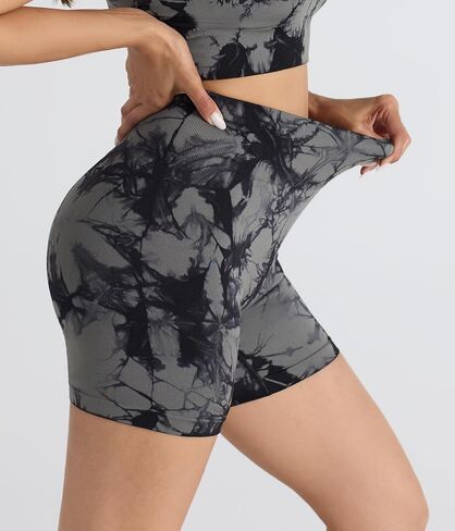 HOW'ON Intensify Workout Shorts for Women High Waist Seamless Sport Short Yoga Gym Exercise Running Cycling Active Shorts in Saudi Arabia
