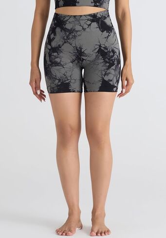 HOW'ON Intensify Workout Shorts for Women High Waist Seamless Sport Short Yoga Gym Exercise Running Cycling Active Shorts in Saudi Arabia