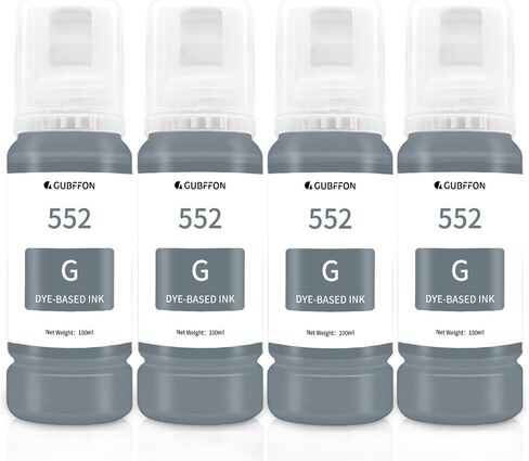 600ml 542 Pigment Ink for Epson Ecotank ET-5800 ET5850 ET-5880 ET-5150 ET-5170 ET-5180 ET-16600 ET-16650 ST-C8000 ST-C8090 Printers etc.(3 Black,1 Cyan,1 Magenta,1 Yellow) in Kuwait