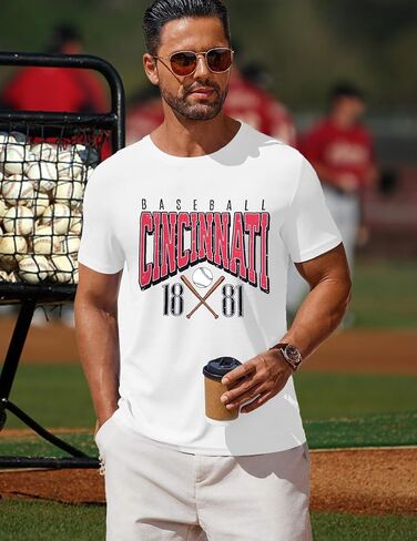 Baseball Shirts for Men Baseball Player Graphic Tee Men's T-Shirt for Baseball Fans Game Day Gifts Mens Short Sleeve Tops in Kuwait