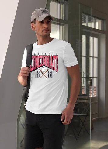 Baseball Shirts for Men Baseball Player Graphic Tee Men's T-Shirt for Baseball Fans Game Day Gifts Mens Short Sleeve Tops in Kuwait