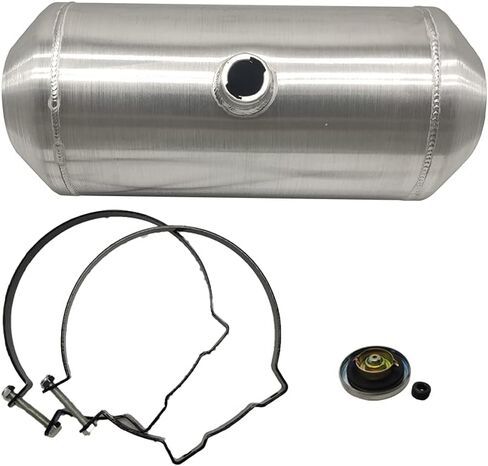 JSD AUTO PARTS 7 Gallons Aluminum Spun Fuel Tank 10" x22" Center Fill 3/8" NPT Outlet Gas Tank in Saudi Arabia