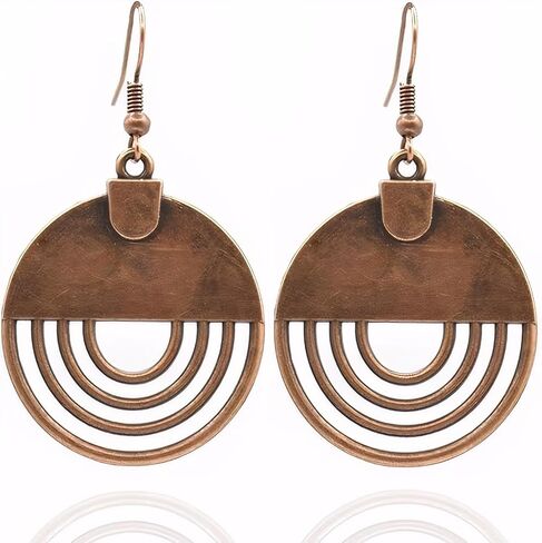 Boho Earrings for Women - Handmade Vintage Carved Dangle Earrings Party Birthday Perfect Stylish Gifts in Saudi Arabia