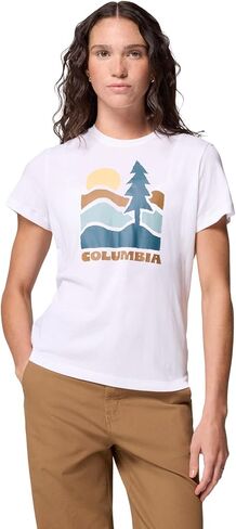 Columbia Women's Ruby Springs Graphic Fitted Short Sleeve in Saudi Arabia