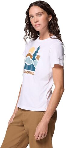 Columbia Women's Ruby Springs Graphic Fitted Short Sleeve in Saudi Arabia