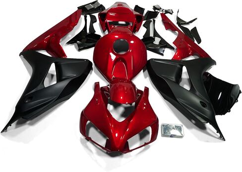 ZXMOTO Motorcycle Fairing Kit Fits for 2006 2007 Honda CBR 1000RR Injection ABS Plastic Bodywork Fairings （Candy Red） in Saudi Arabia