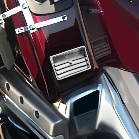 XMT-MOTO Lower Air Outlet Vents Fit For Honda Goldwing GL1800 2001-2010,Chrome in Saudi Arabia