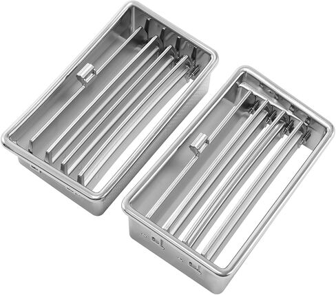 XMT-MOTO Lower Air Outlet Vents Fit For Honda Goldwing GL1800 2001-2010,Chrome in Saudi Arabia