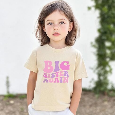 Big Cousin Shirt Toddler Girls Funny Letter Print T-Shirt Cool Cousins Club Tops Clothes 2-7 Years in Saudi Arabia