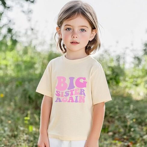 Big Cousin Shirt Toddler Girls Funny Letter Print T-Shirt Cool Cousins Club Tops Clothes 2-7 Years in Saudi Arabia