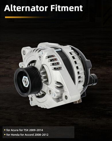 OCPTY Alternators Fit for Acura for TSX 2009-2014,for Honda for Accord 2008-2012,2.4L l4 ，12V 130Amp 7-Groove Pulley Automotive Replacement Alternators Replaces 11390 06311-R50-505RM in Saudi Arabia