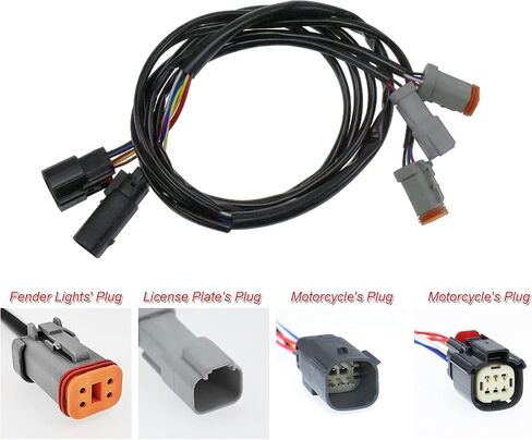 Hdbubalus دراجة نارية الخلفية الحاجز مع نظام الإضاءة LED مناسب ل Harley Touring Street Glide Road King Electra Glide 2014-2025 (Smoke Lens) in Kuwait