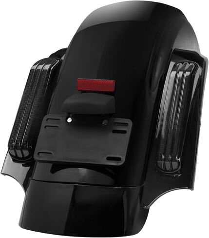 Hdbubalus دراجة نارية الخلفية الحاجز مع نظام الإضاءة LED مناسب ل Harley Touring Street Glide Road King Electra Glide 2014-2025 (Smoke Lens) in Kuwait