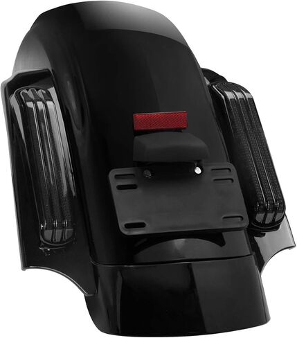Hdbubalus دراجة نارية الخلفية الحاجز مع نظام الإضاءة LED مناسب ل Harley Touring Street Glide Road King Electra Glide 2014-2025 (Smoke Lens) in Kuwait