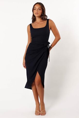 Petal & Pup Women's Misty Wrap Midi Dress in Saudi Arabia