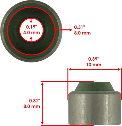 Caltric Valve Stem Seal Compatible with Yamaha WaveRunner VX 2007 2008 2015 in Saudi Arabia
