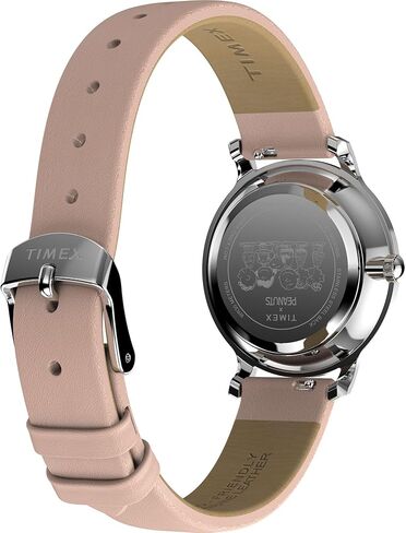 Timex Women’s Peanuts Transscend 34mm-Watch-حزام بني سوار فضي نغمة الفضة in Kuwait
